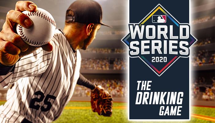 ​World Series Finals Drinking Game​ ad baseball player