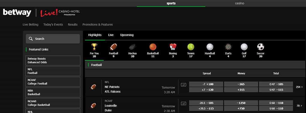 An Overview of the Available Sports to Bet on at Betway