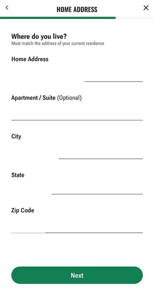 Enter your home address