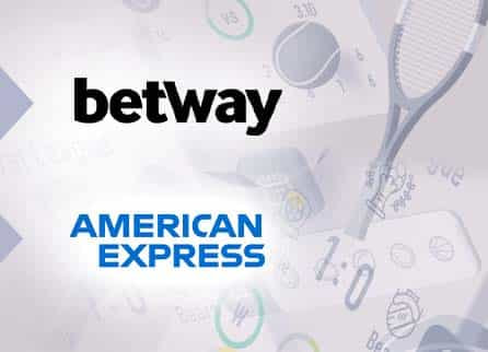 Betway logo, American Express logo, and diverse sports related equipment