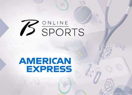 Borgata logo, American Express logo, and diverse sports related equipment