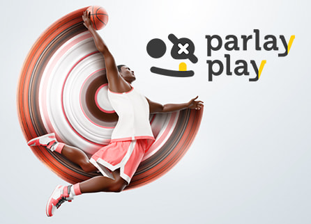 ParlayPlay logo with person holding basketball in hand