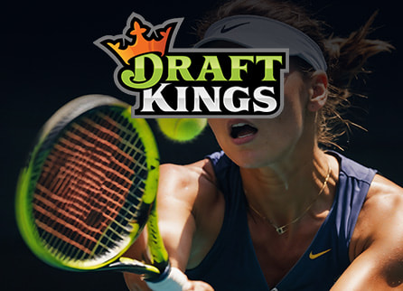 DraftKings logo with tennis player
