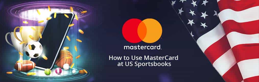 Caesars logo, American flag, and diverse sports related equipment