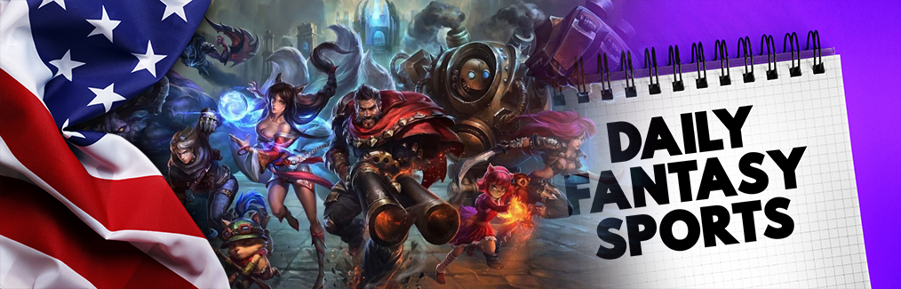 American flag, notebook, and image from the League of Legends video gamе