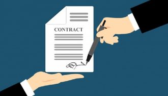 Person Signing Contract