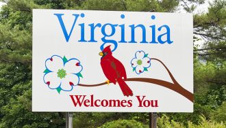 Virginia Welcomes You Sign