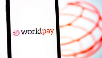 WorldPay Logo over a Logo Related Background