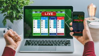 Online Sports betting on a Laptop and on a Mobile