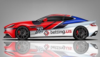 Image of nascar race car by betting.us