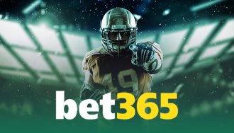 Bet365 Logo Under an American Football Player Pointing at You