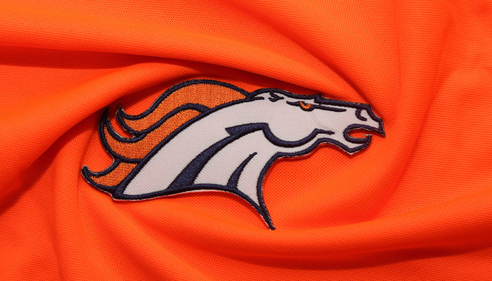 The logo of Denver Broncos