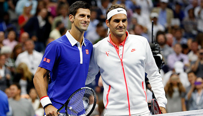 Novak and Roger at US Open
