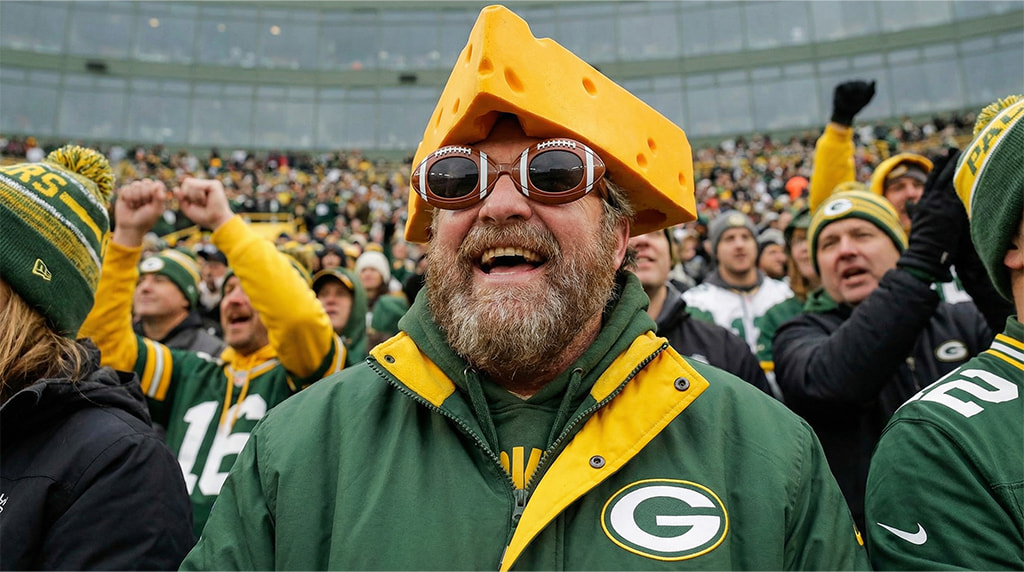 Funny looking NFL fan