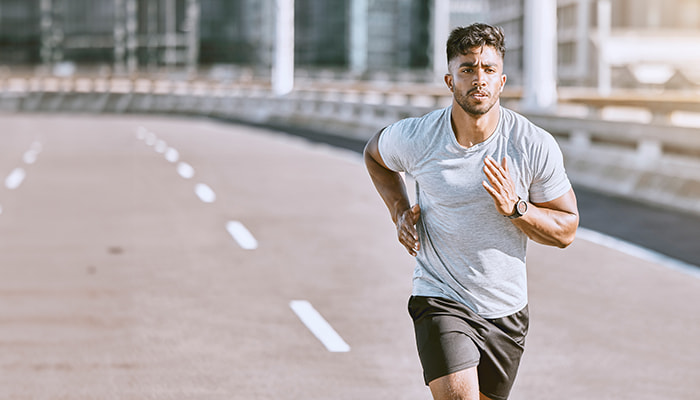 Racers training for a marathon