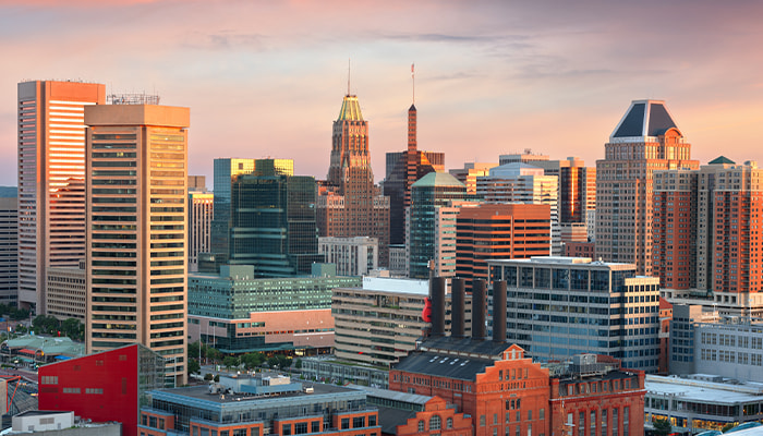 Baltimore Maryland skyline
