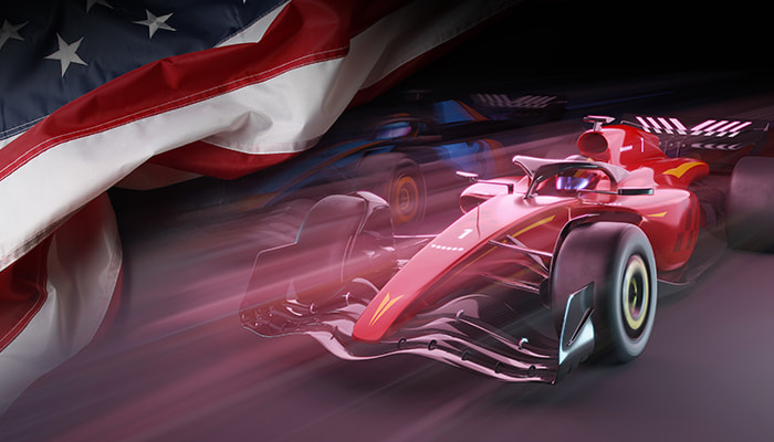 Daniel Ricciardo at the 2017 US Grand Prix