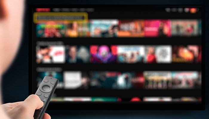 A person getting ready to watch reality TV