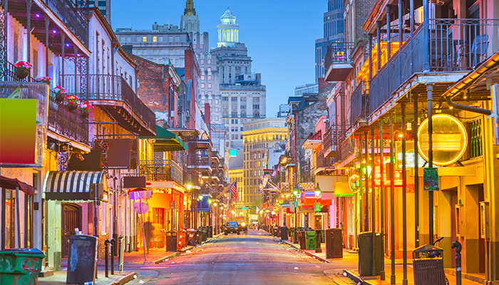 A street in New Orleans, Louisiana