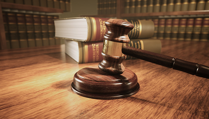 Judges wooden gavel