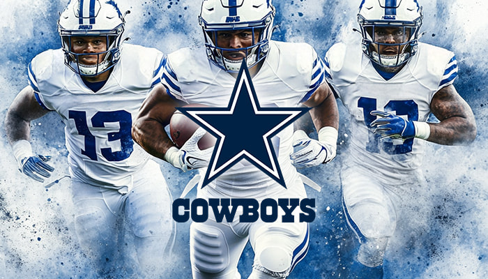 A photo of Jerry Jones on the Dallas Cowboys football field.